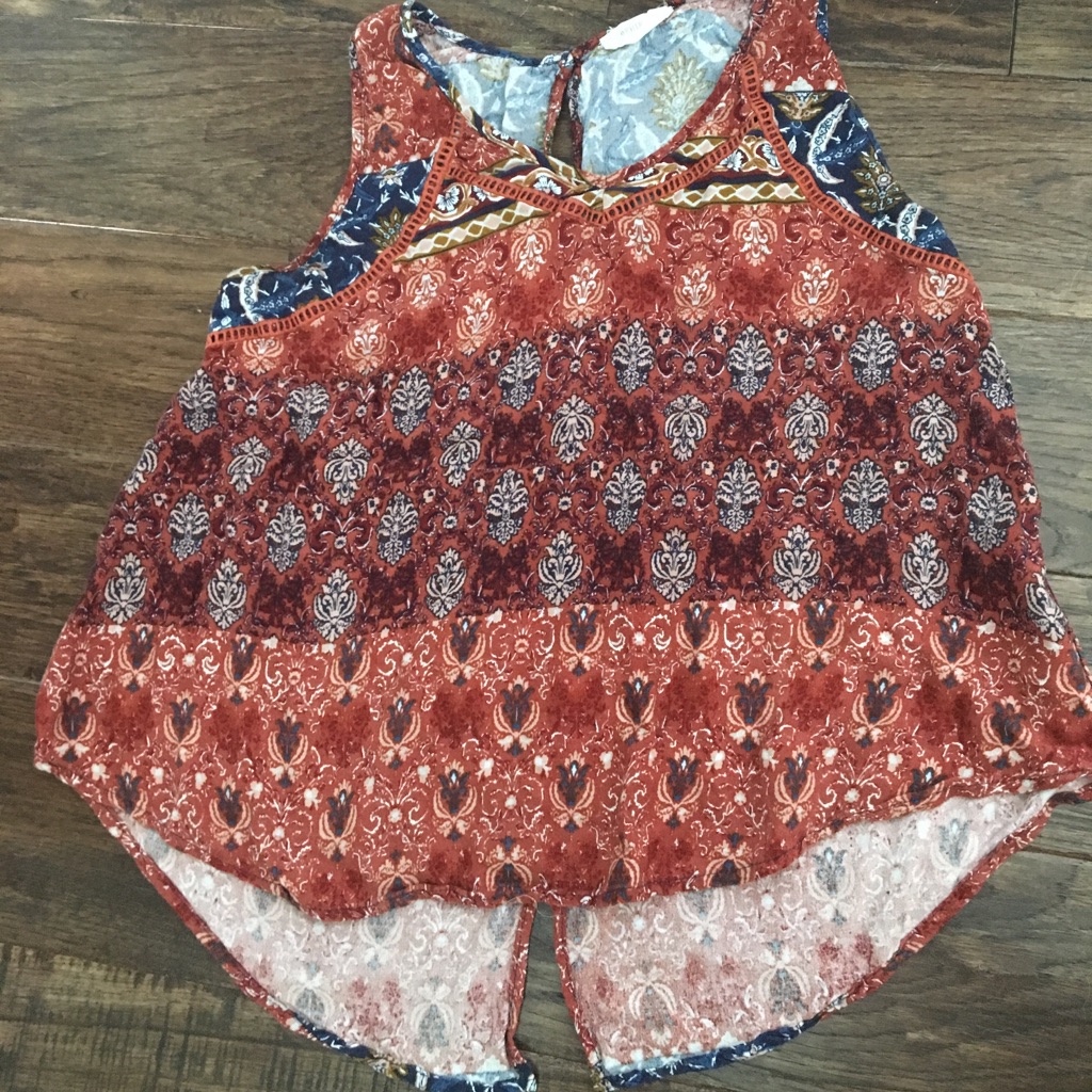 Cropped Pattern Tank